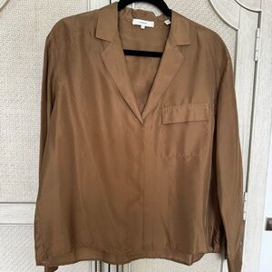 Vince 100% Silk Blouse - Small